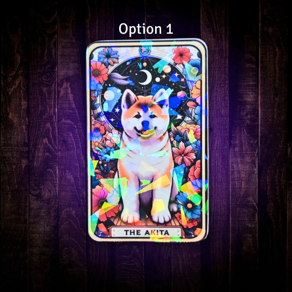 The Akita - Sticker - Holographic Sticker | The TabbyLoaf