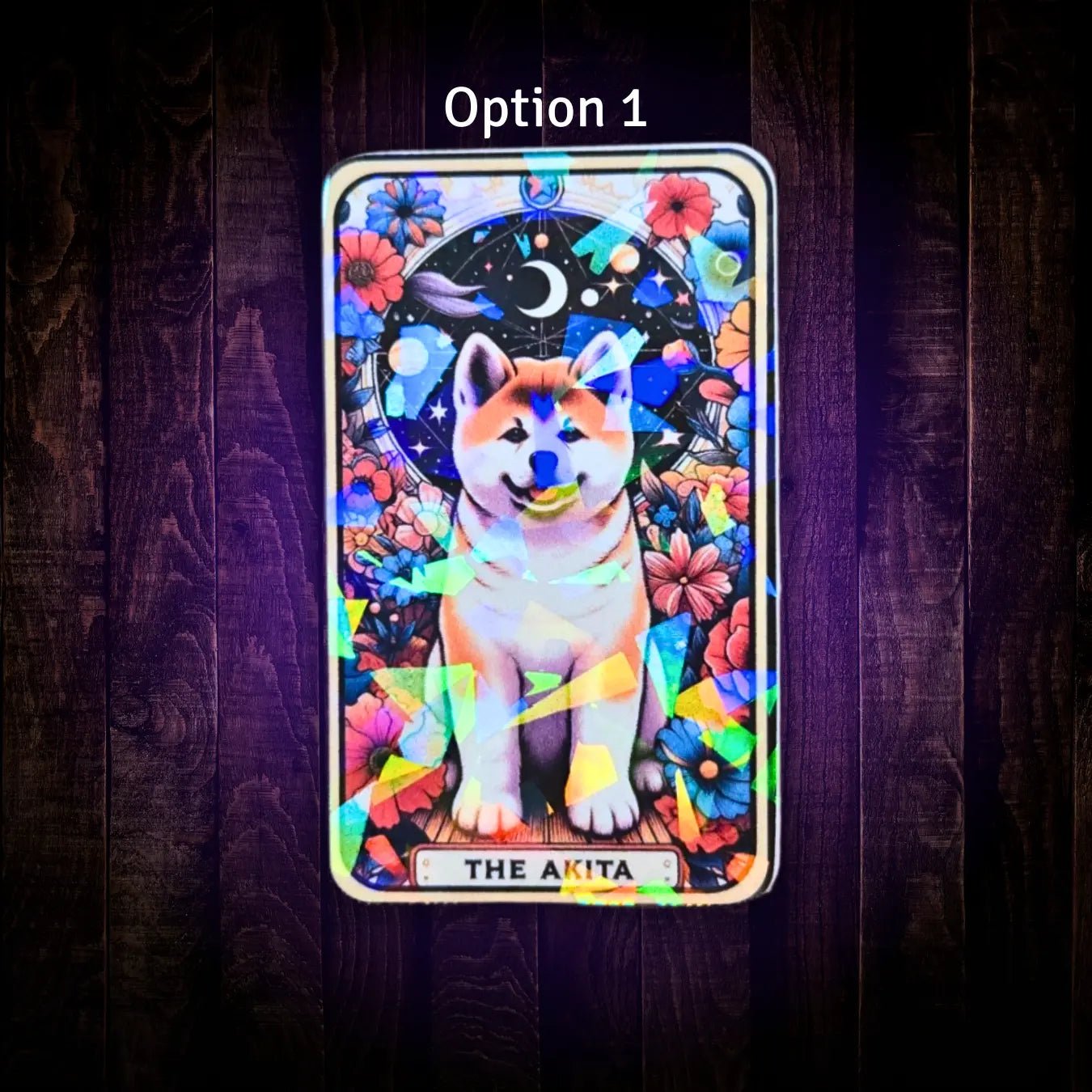 The Akita - Sticker - Holographic Sticker | The TabbyLoaf