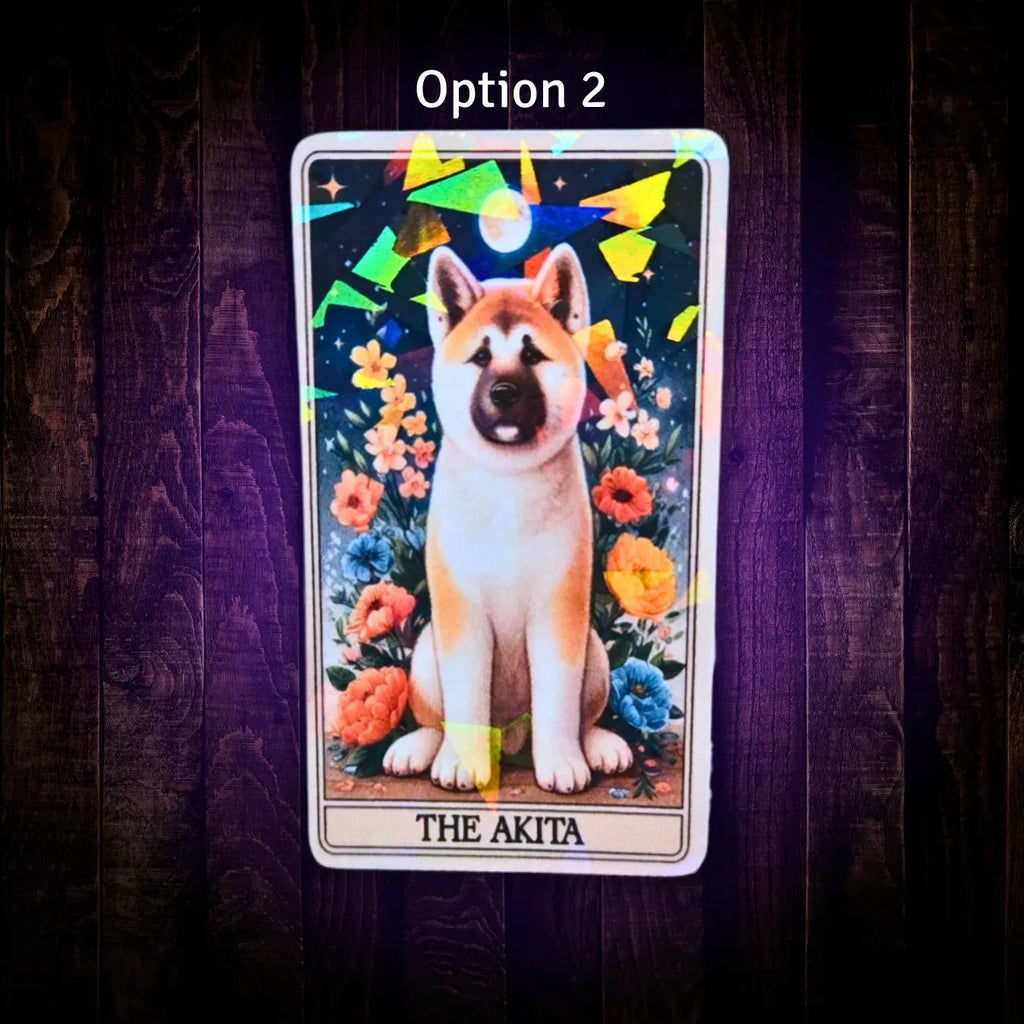 The Akita - Sticker - Holographic Sticker | The TabbyLoaf