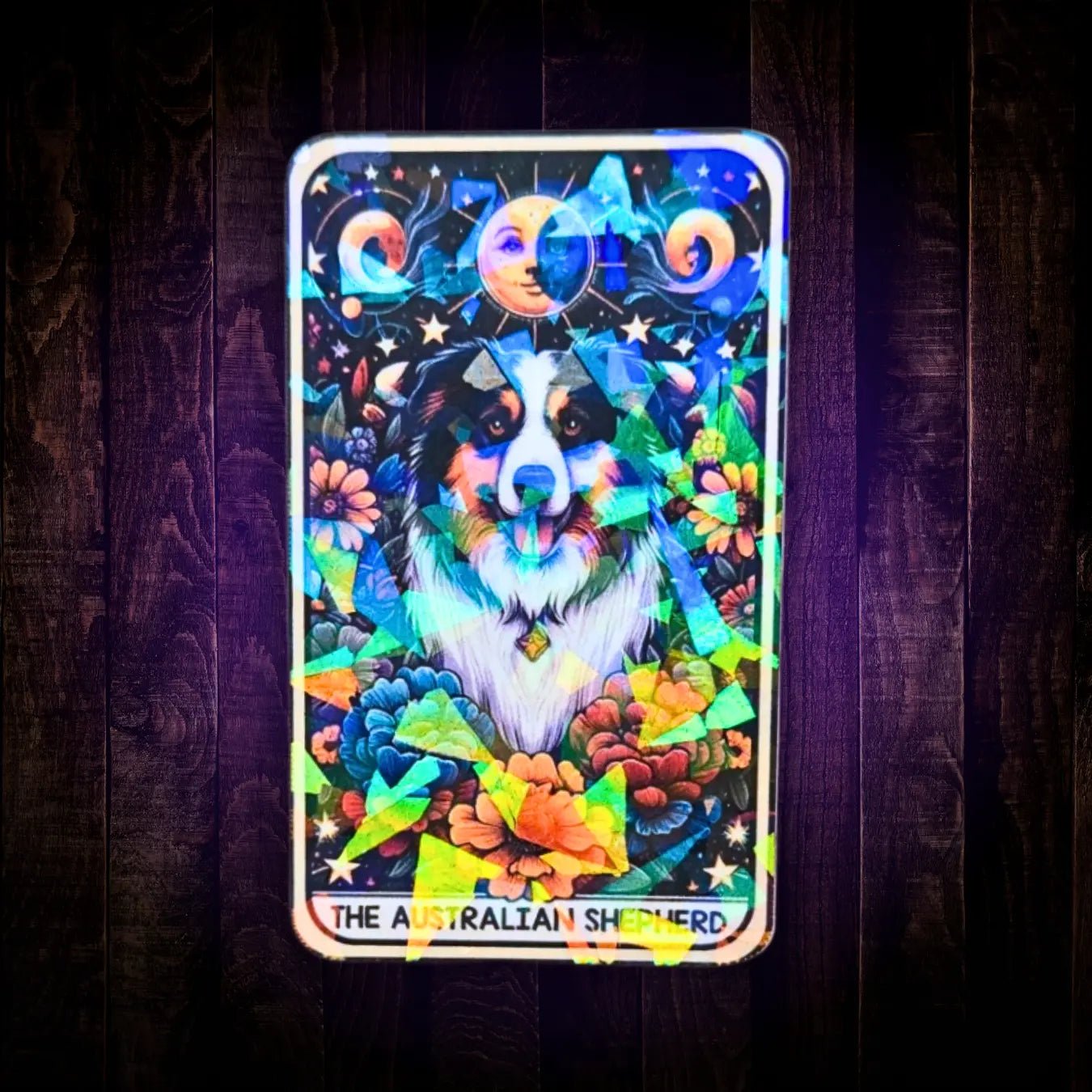 The Australian Shepheard - Sticker - Holographic Sticker | The TabbyLoaf