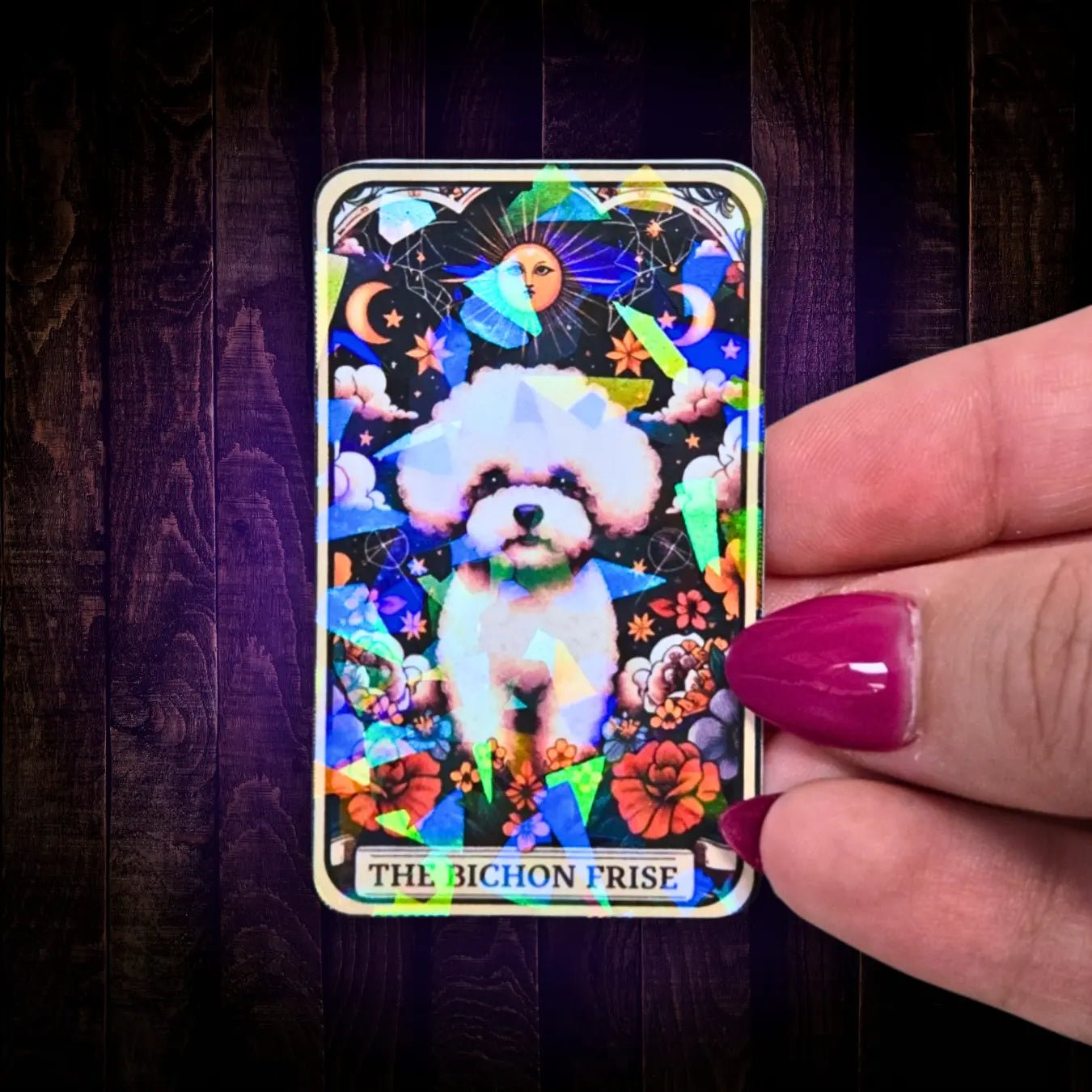 The Bichon Frise - Sticker - Holographic Sticker | The TabbyLoaf