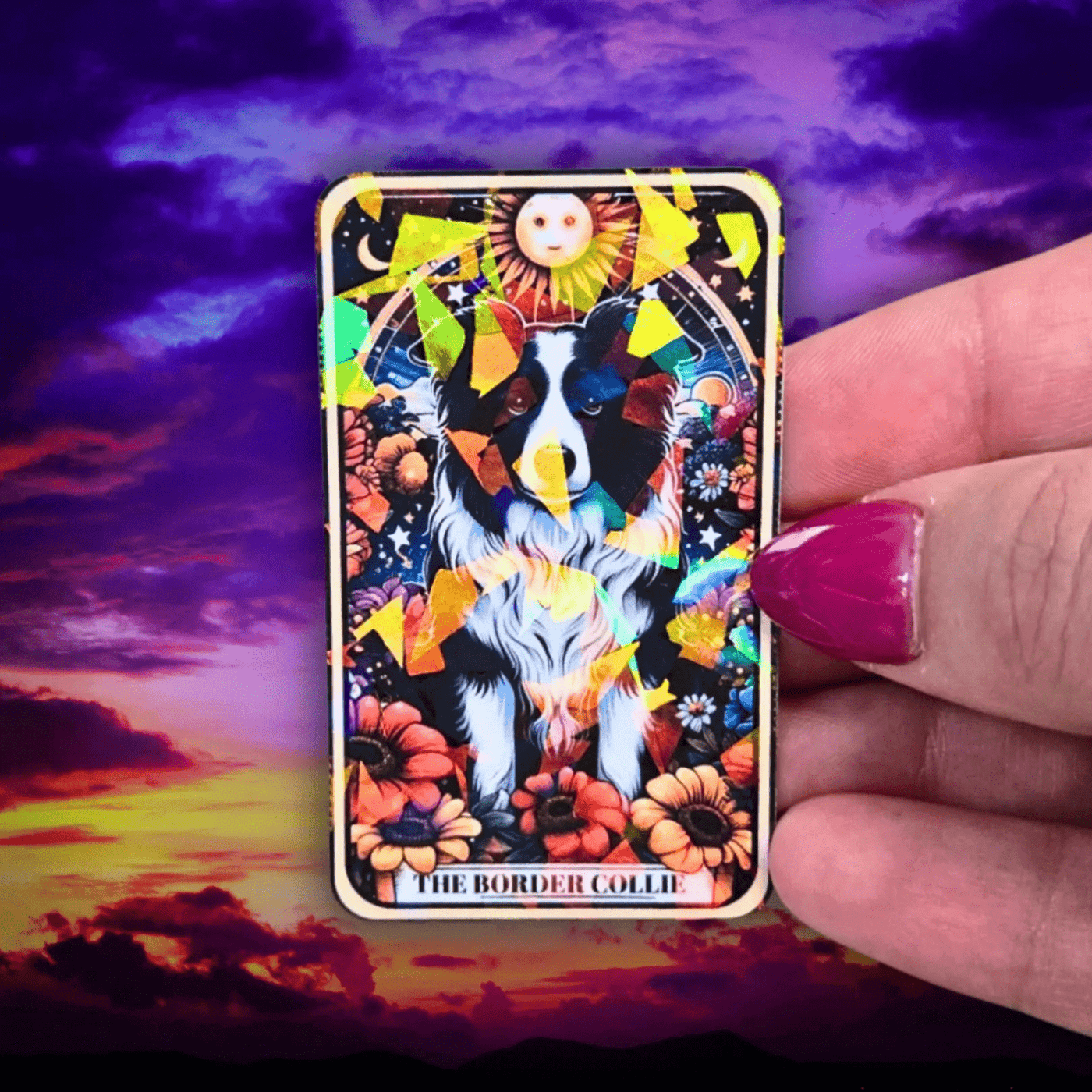 The Border Collie - Sticker - Holographic Sticker | The TabbyLoaf