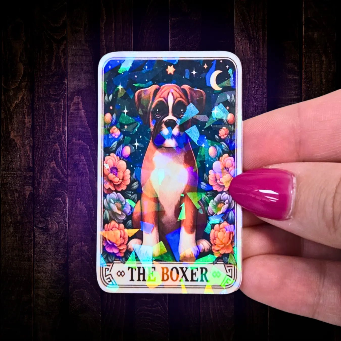 The Boxer - Sticker - Holographic Sticker | The TabbyLoaf