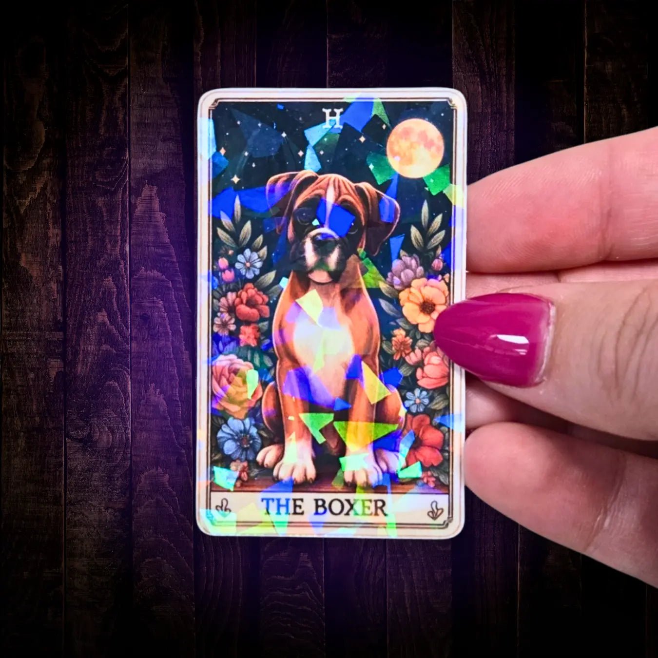 The Boxer - Sticker - Holographic Sticker | The TabbyLoaf