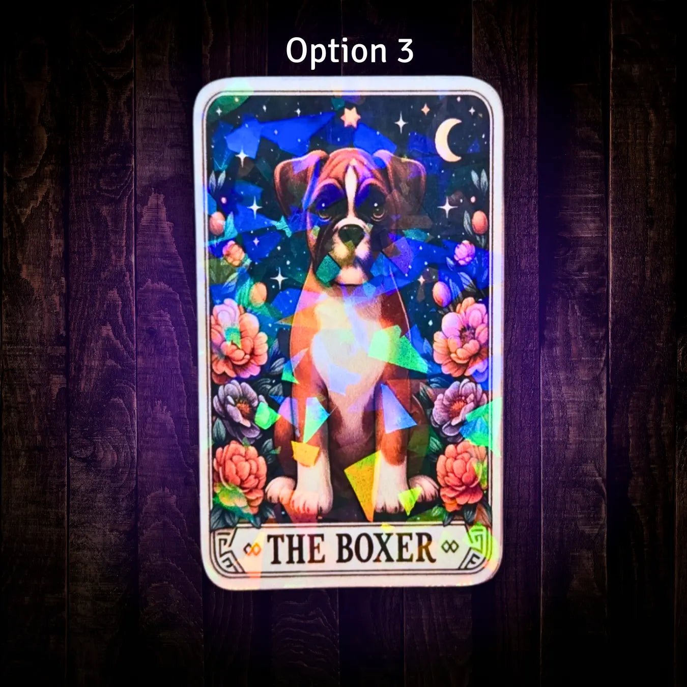 The Boxer - Sticker - Holographic Sticker | The TabbyLoaf