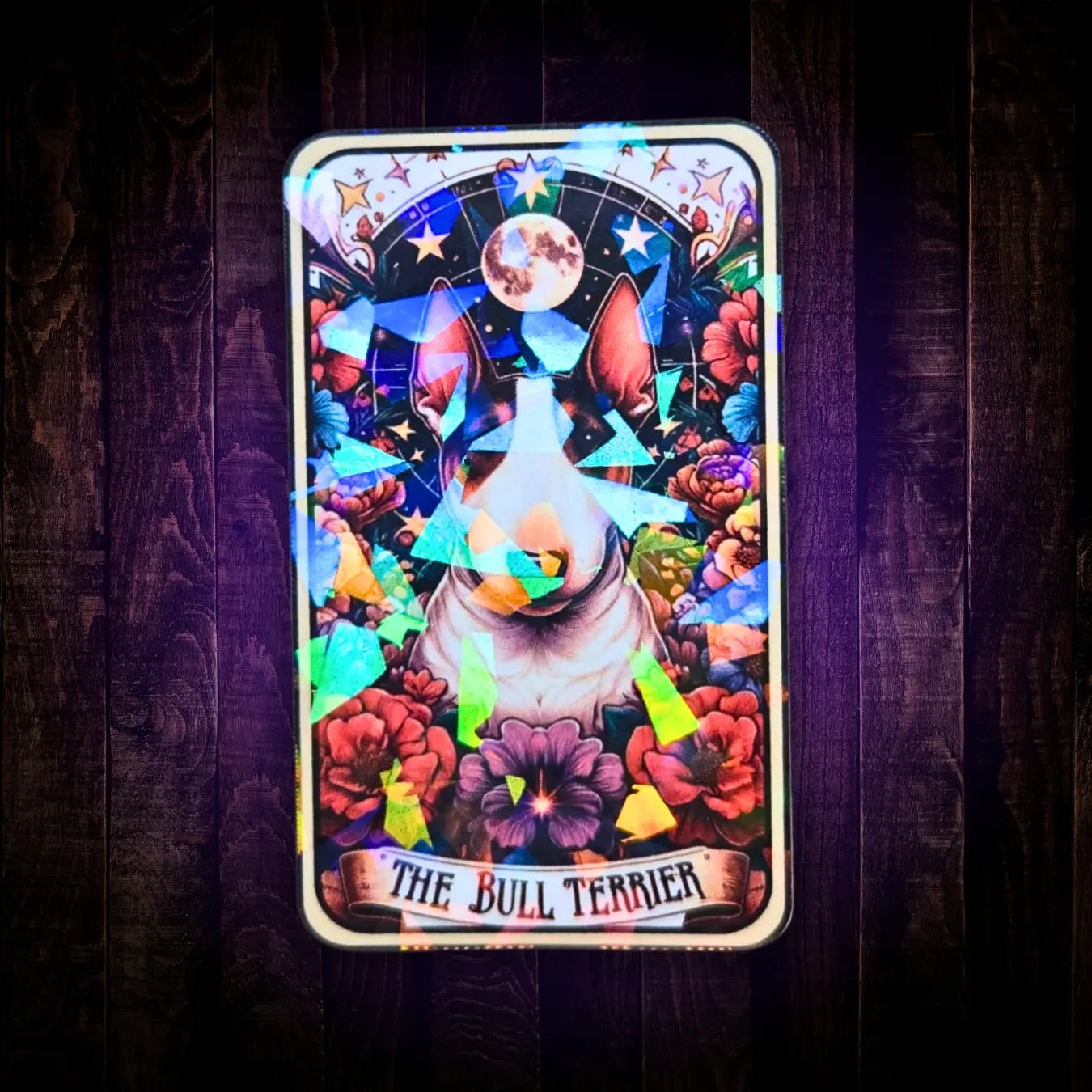 The Bull Terrier - Sticker - Holographic Sticker | The TabbyLoaf
