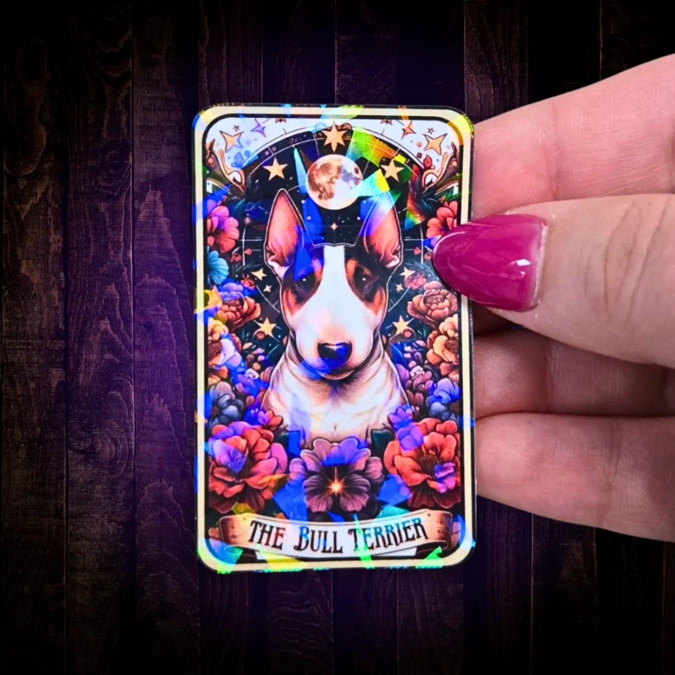 The Bull Terrier - Sticker - Holographic Sticker | The TabbyLoaf