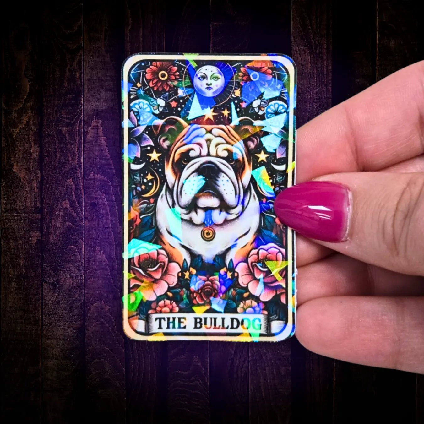 The Bulldog - Sticker - Holographic Sticker | The TabbyLoaf