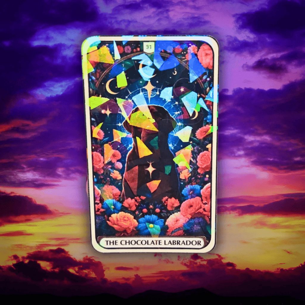 The Chocolate Labrador - Sticker - Holographic Sticker | The TabbyLoaf