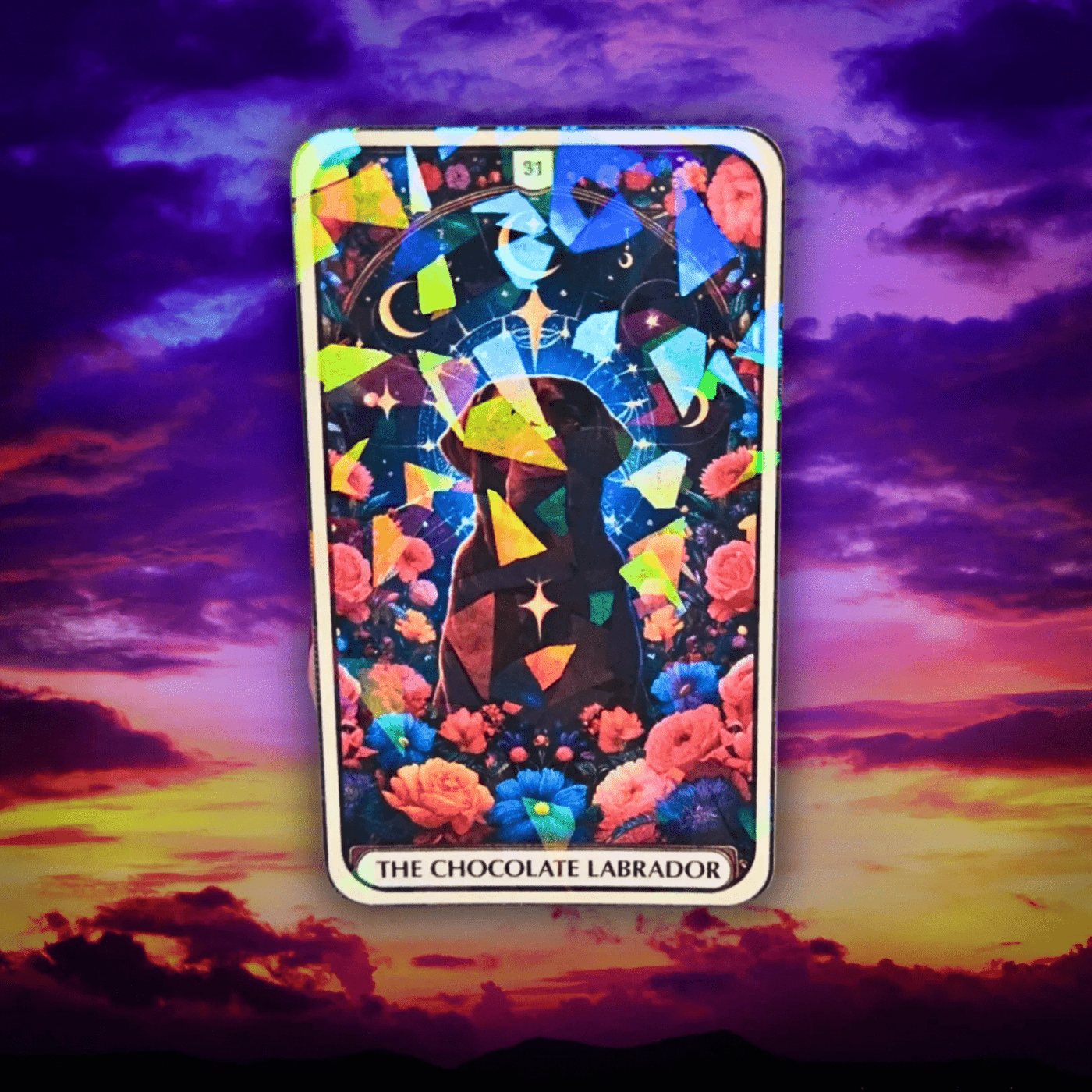 The Chocolate Labrador - Sticker - Holographic Sticker | The TabbyLoaf