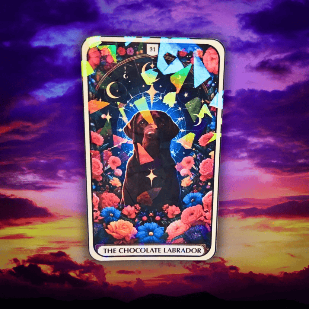 The Chocolate Labrador - Sticker - Holographic Sticker | The TabbyLoaf