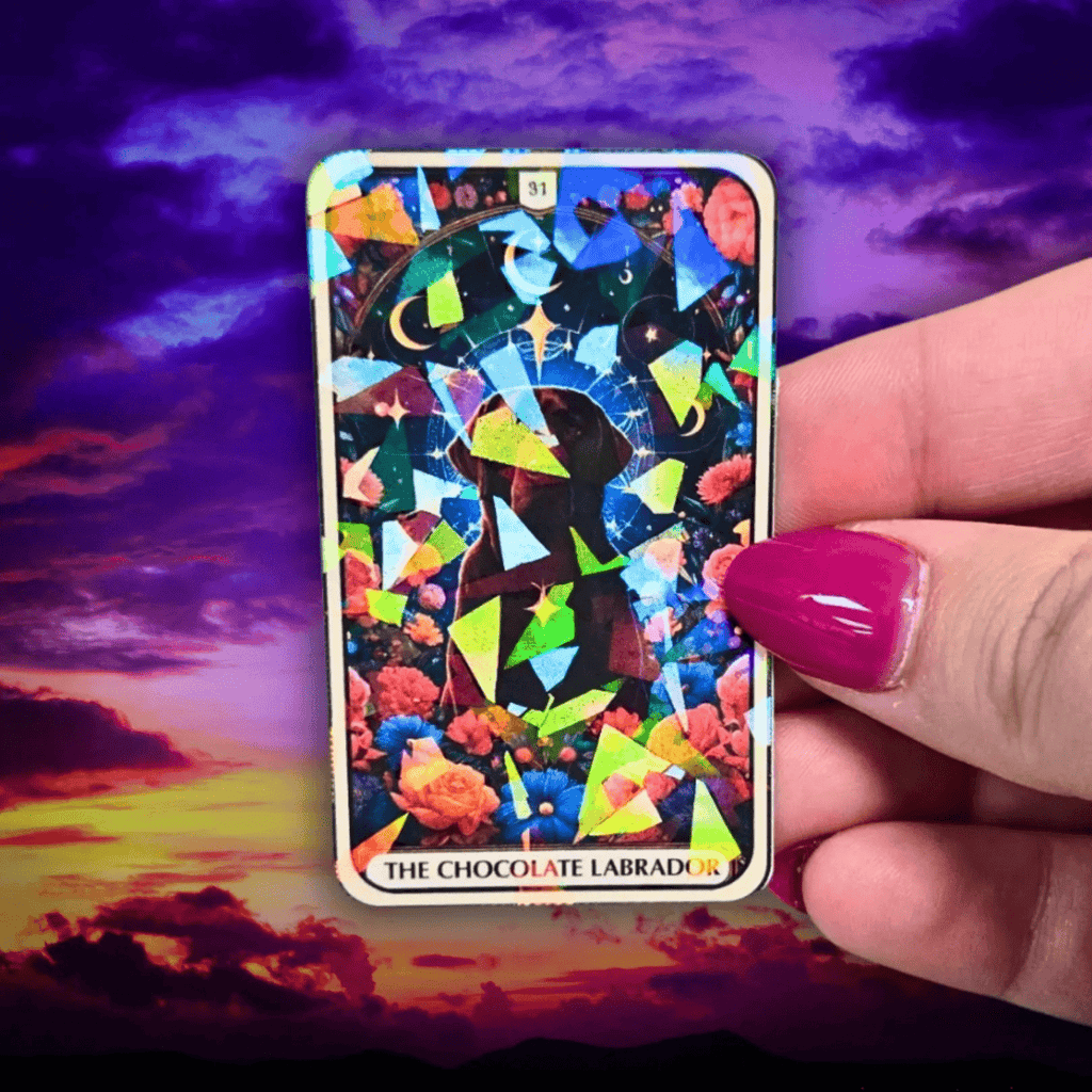The Chocolate Labrador - Sticker - Holographic Sticker | The TabbyLoaf