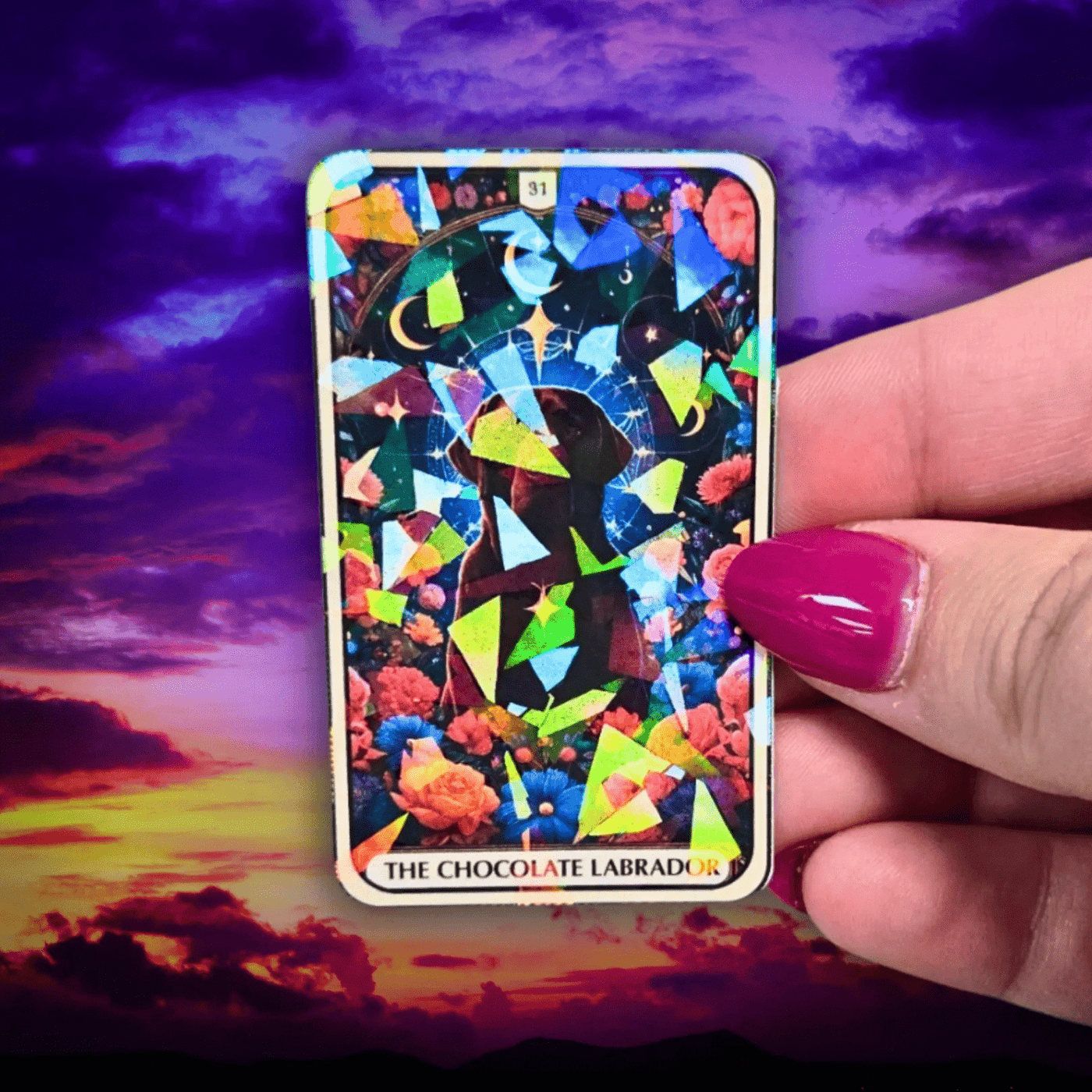 The Chocolate Labrador - Sticker - Holographic Sticker | The TabbyLoaf