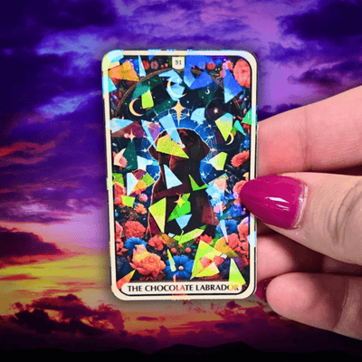 The Chocolate Labrador - Sticker - Holographic Sticker | The TabbyLoaf