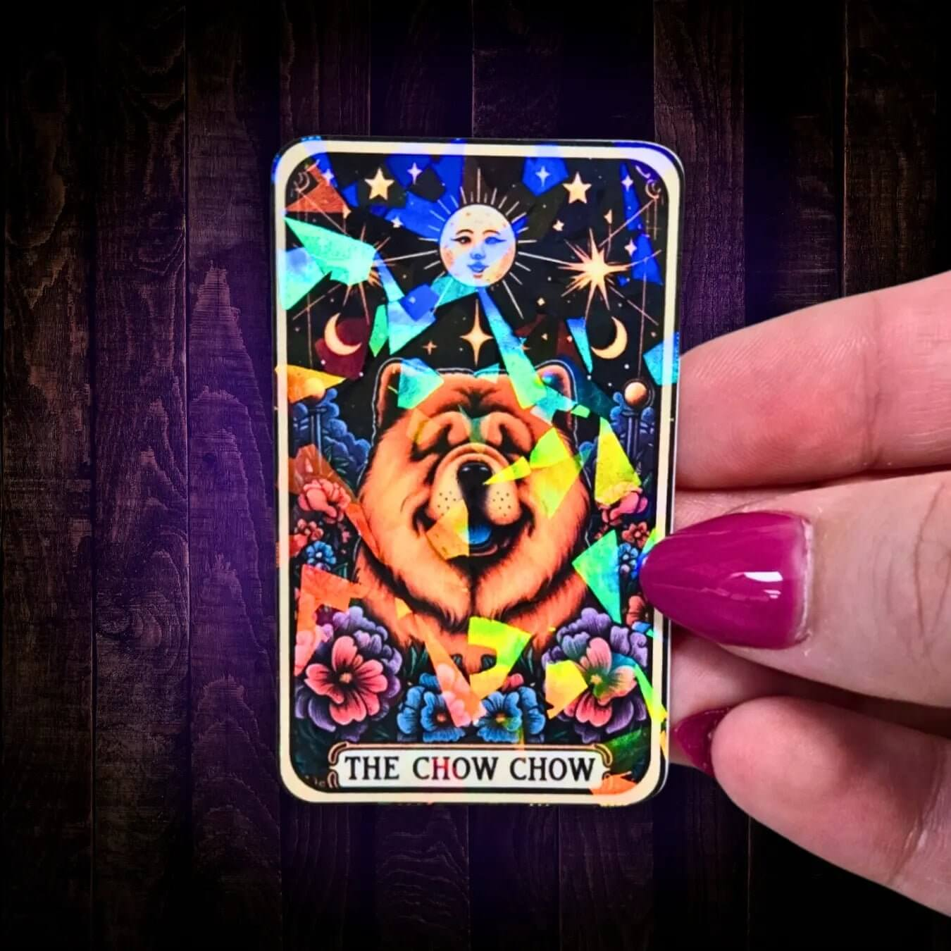 The Chow Chow - Sticker - Holographic Sticker | The TabbyLoaf