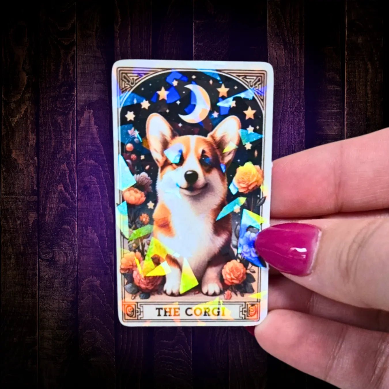 The Corgi - Sticker - Holographic Sticker | The TabbyLoaf