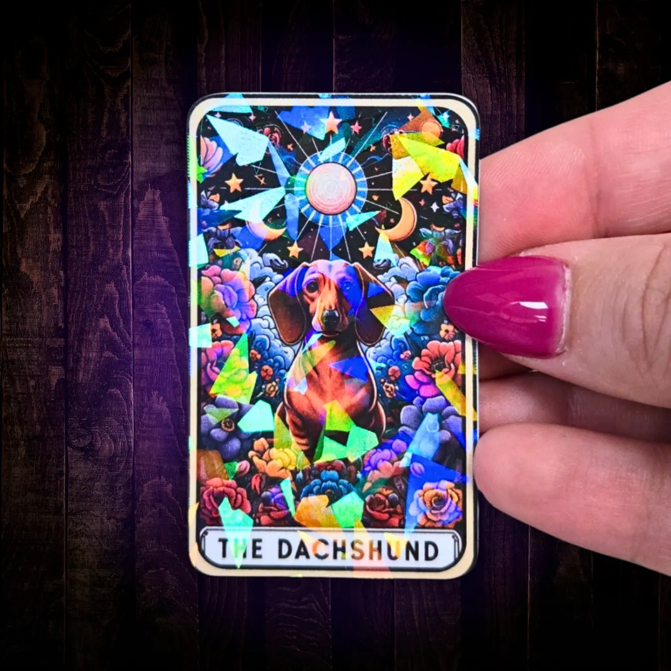 The Dachshund - Sticker - Holographic Sticker | The TabbyLoaf