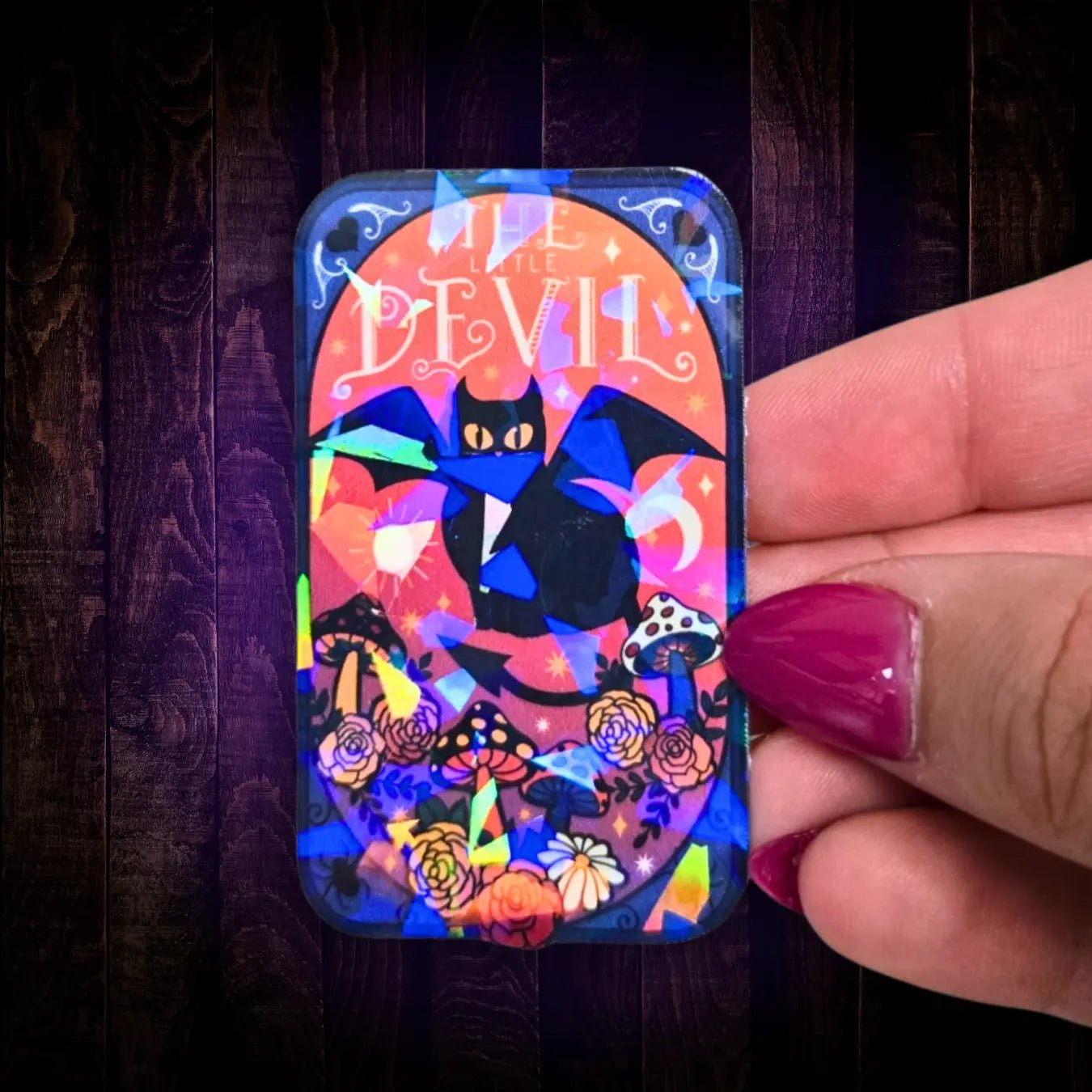 The Devil – Stickers - Holographic Sticker | The TabbyLoaf