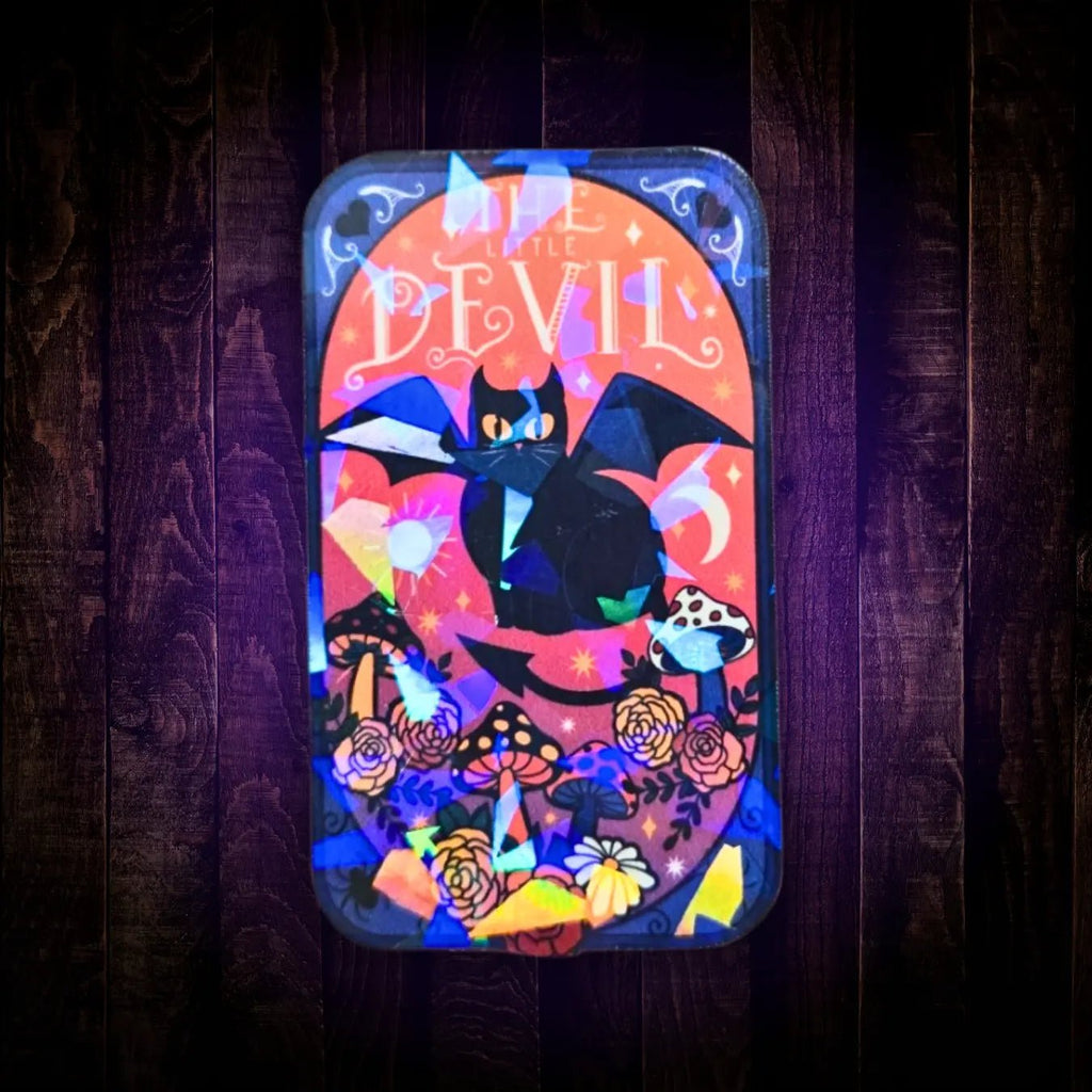 The Devil – Stickers - Holographic Sticker | The TabbyLoaf
