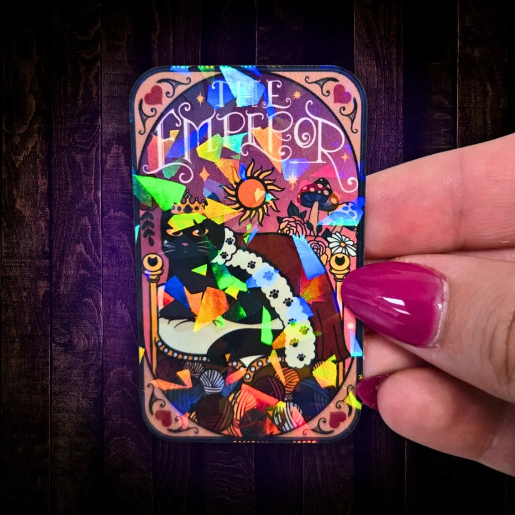 The Emperor – Sticker - Holographic Sticker | The TabbyLoaf