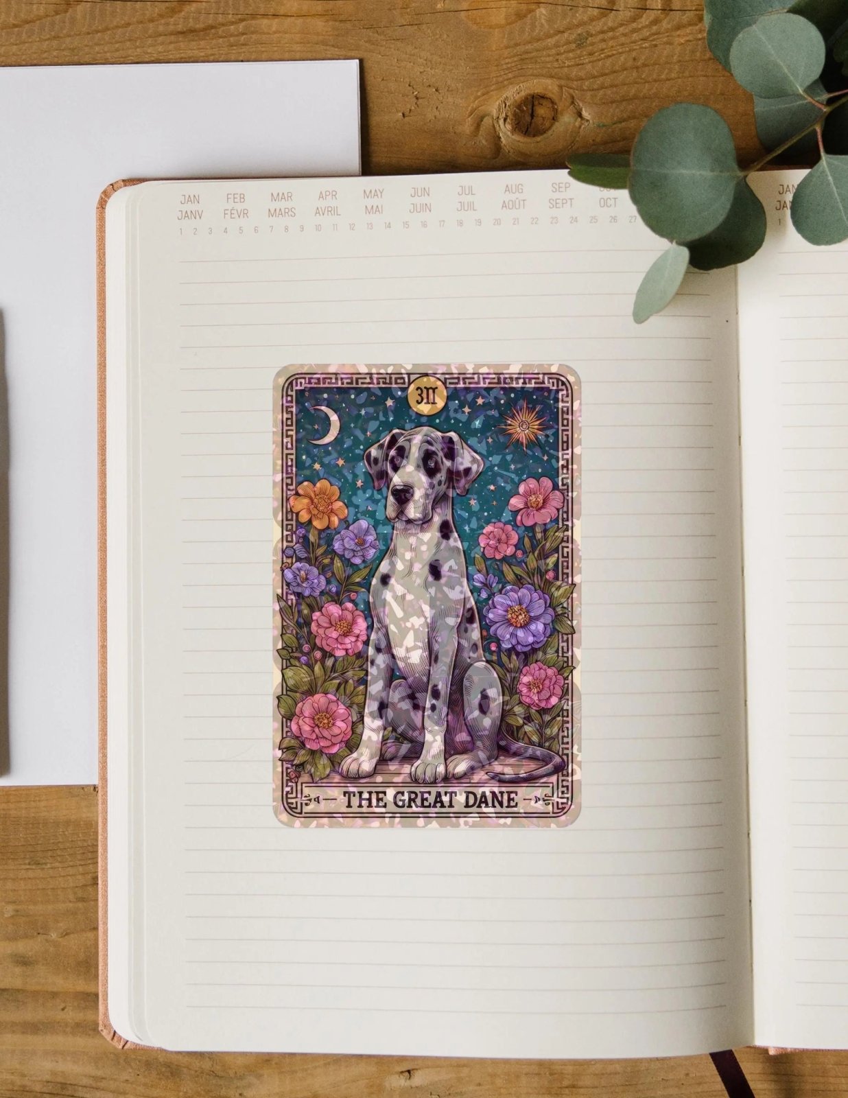 The Great Dane - Sticker - Holographic Sticker | The TabbyLoaf