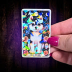 The Husky - Sticker - Holographic Sticker | The TabbyLoaf