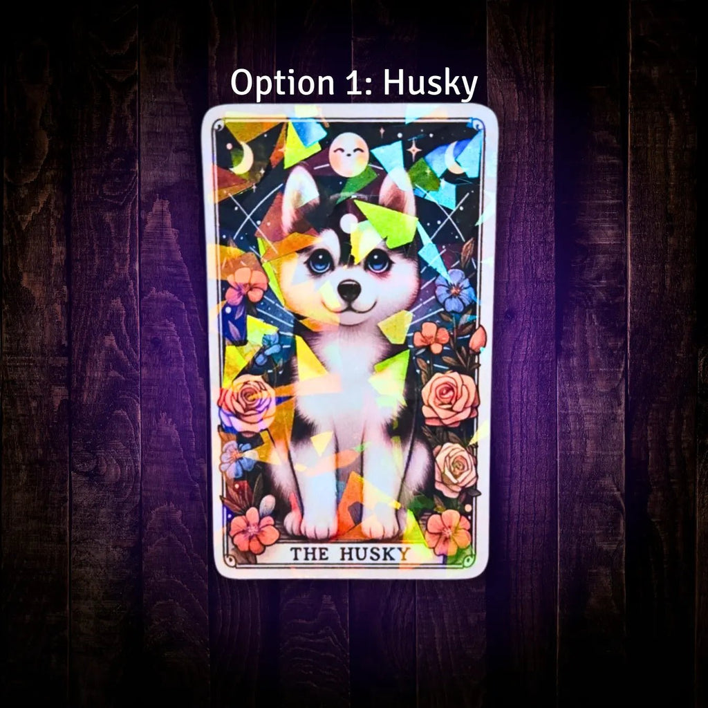 The Husky - Sticker - Holographic Sticker | The TabbyLoaf