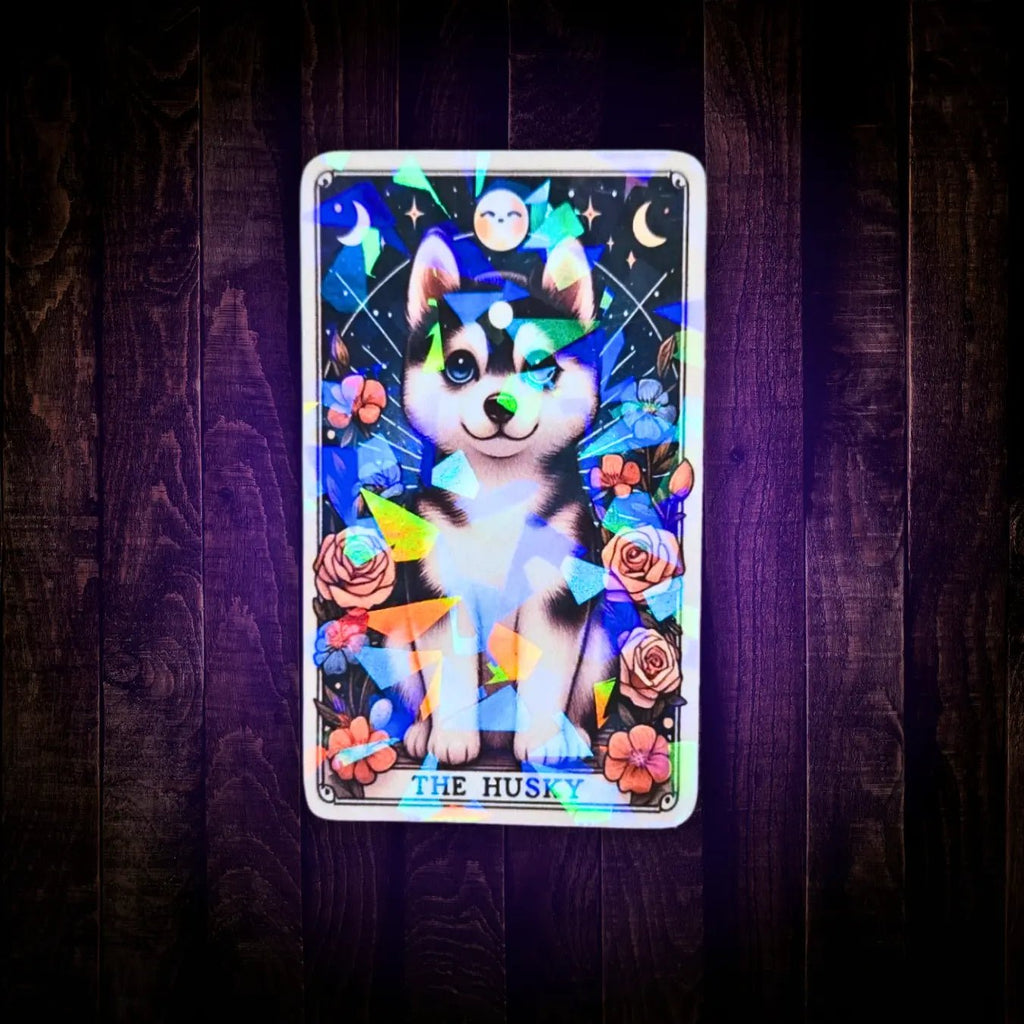 The Husky - Sticker - Holographic Sticker | The TabbyLoaf