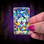 The Husky - Sticker - Holographic Sticker | The TabbyLoaf