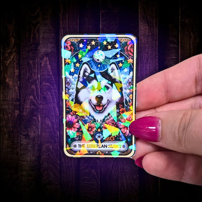 The Husky - Sticker - Holographic Sticker | The TabbyLoaf