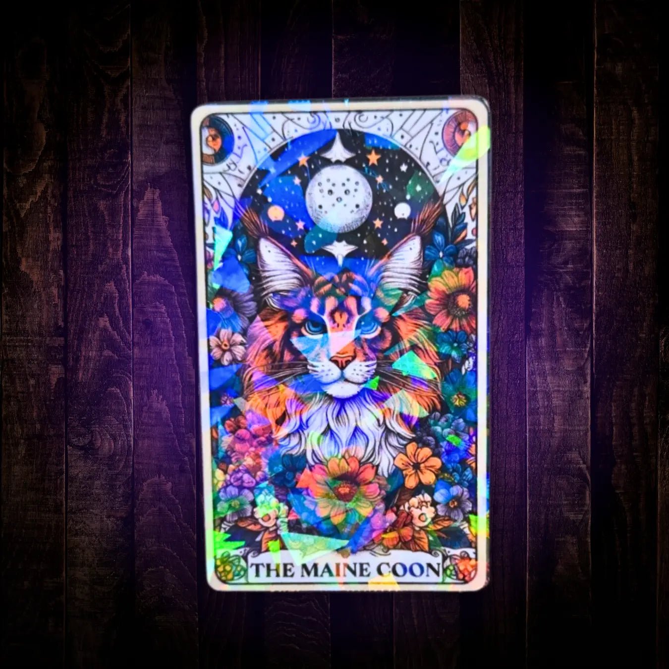 The Maine Coon – Sticker - Holographic Sticker | The TabbyLoaf
