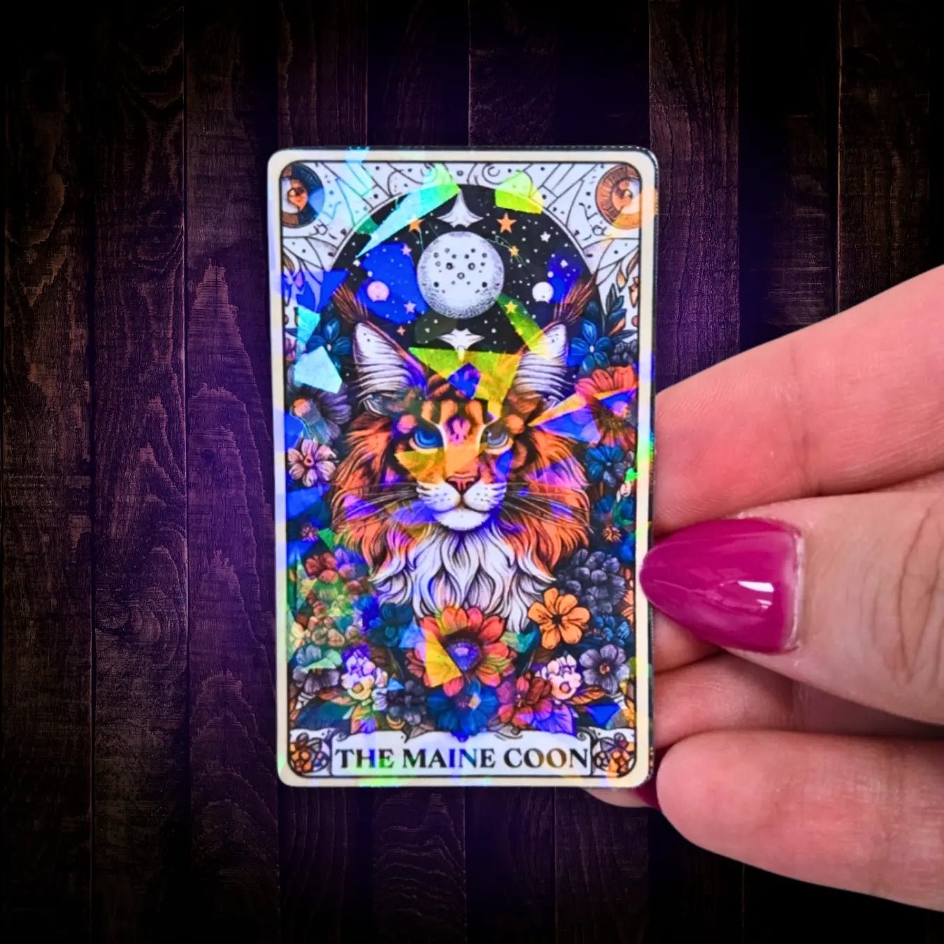 The Maine Coon – Sticker - Holographic Sticker | The TabbyLoaf
