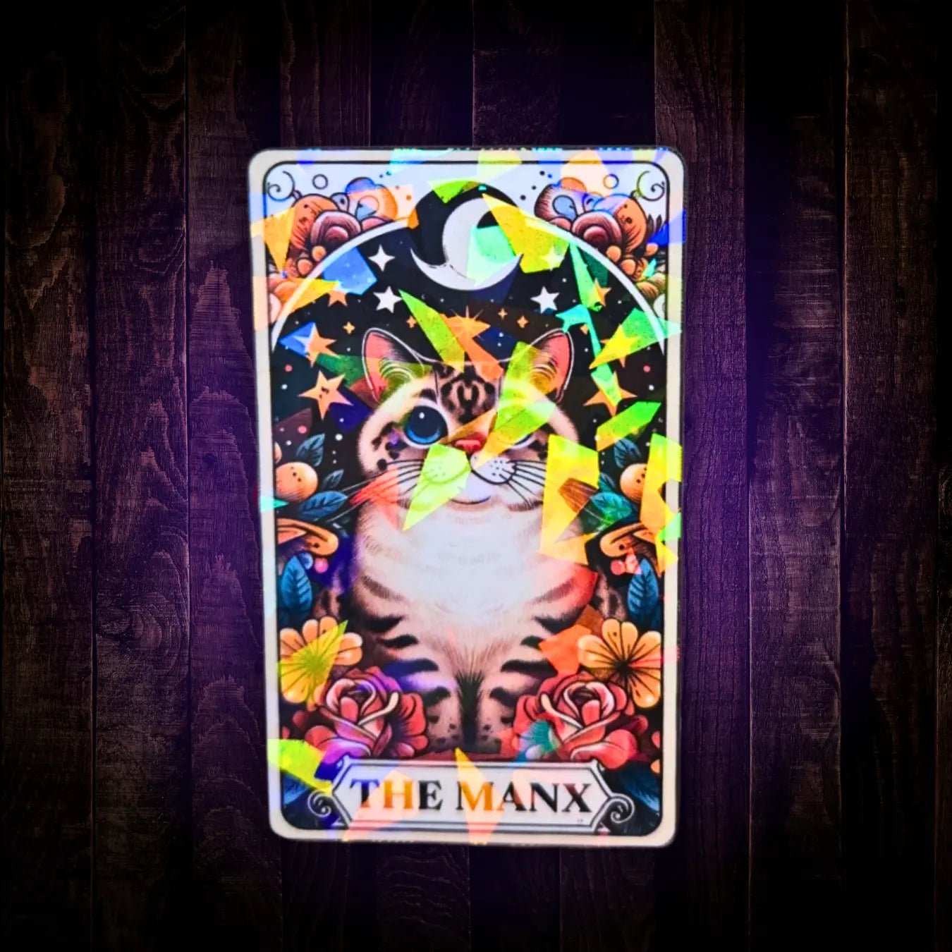 The Manx – Sticker - Holographic Sticker | The TabbyLoaf
