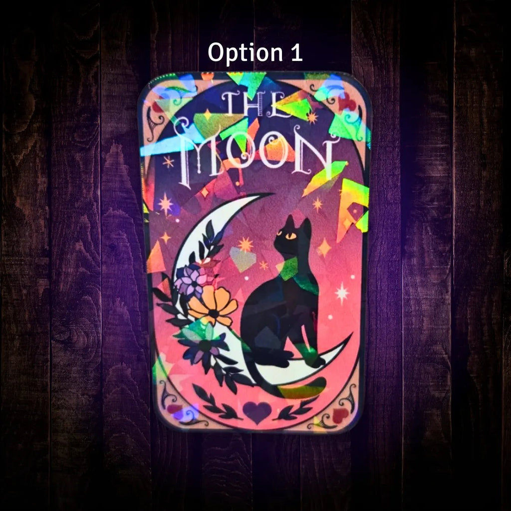 The Moon – Sticker - Holographic Sticker | The TabbyLoaf