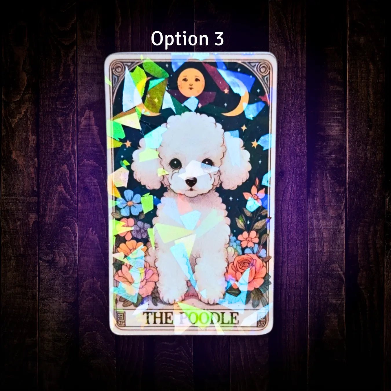 The Poodle - Sticker - Holographic Sticker | The TabbyLoaf