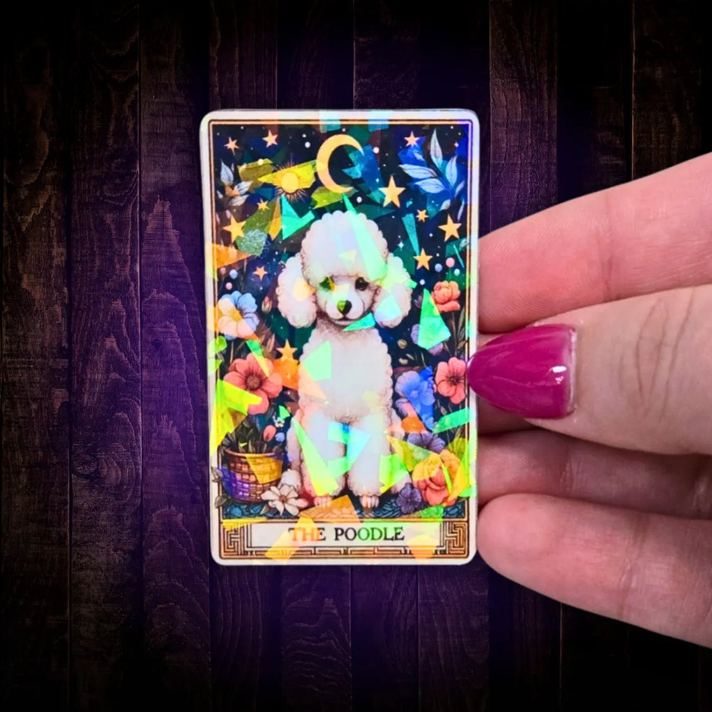 The Poodle - Sticker - Holographic Sticker | The TabbyLoaf