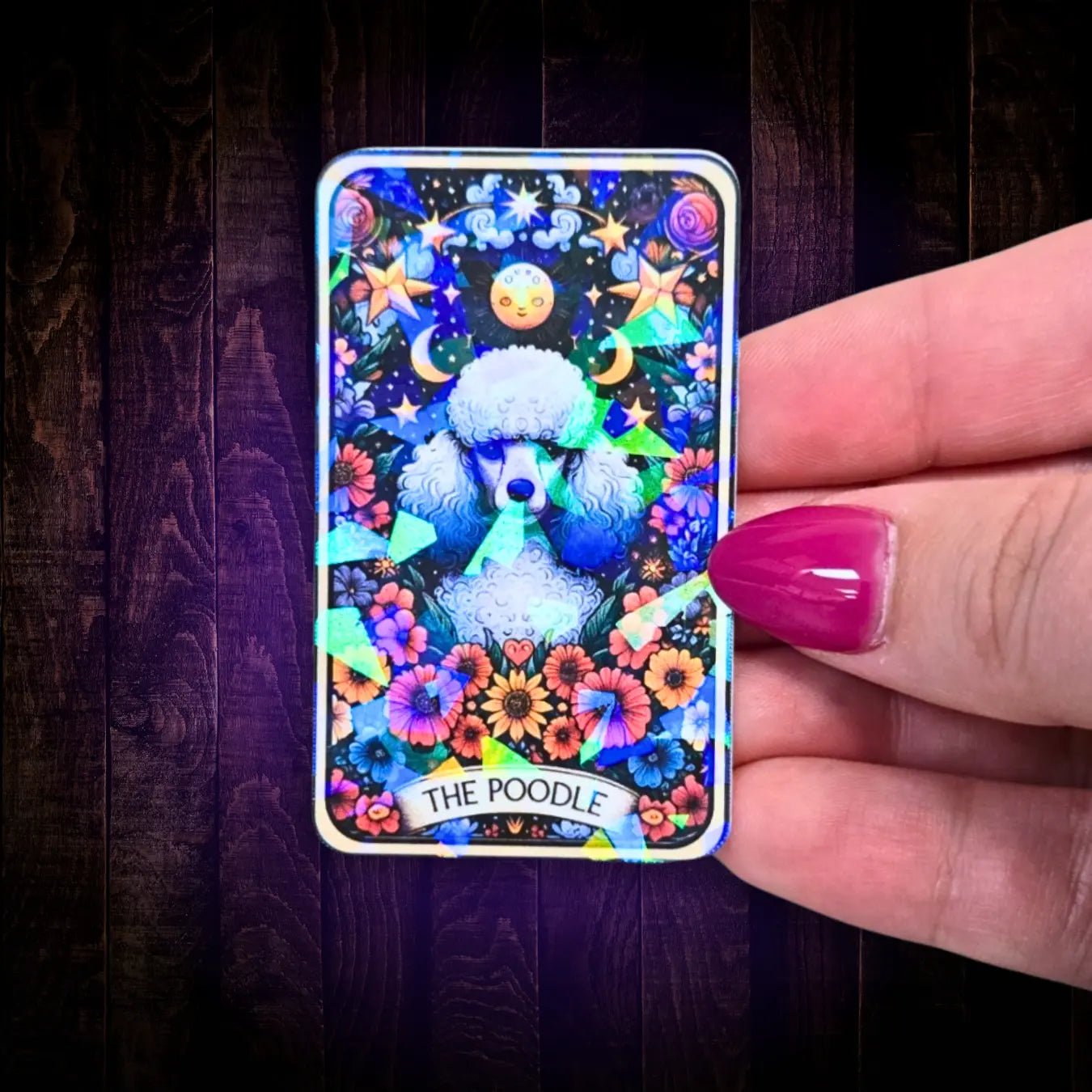 The Poodle - Sticker - Holographic Sticker | The TabbyLoaf