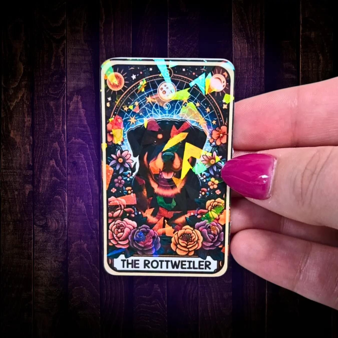 The Rottweiler - Sticker - Holographic Sticker | The TabbyLoaf