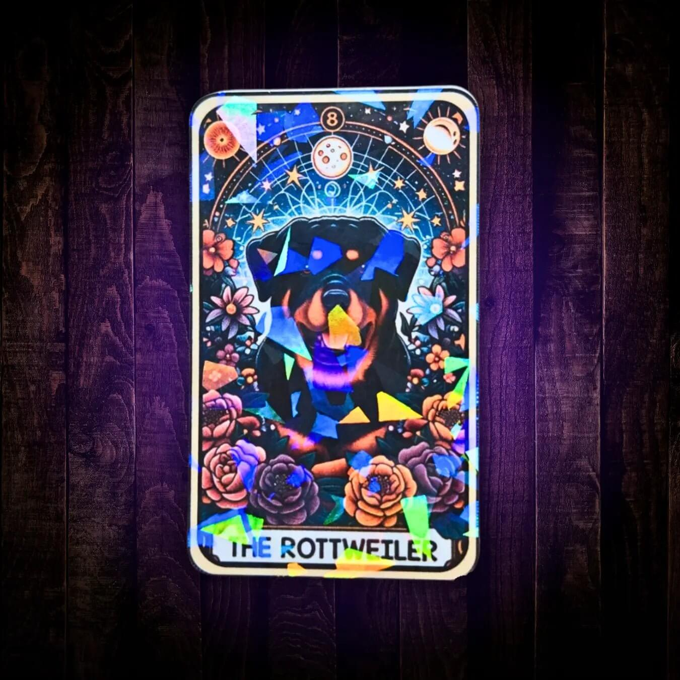 The Rottweiler - Sticker - Holographic Sticker | The TabbyLoaf