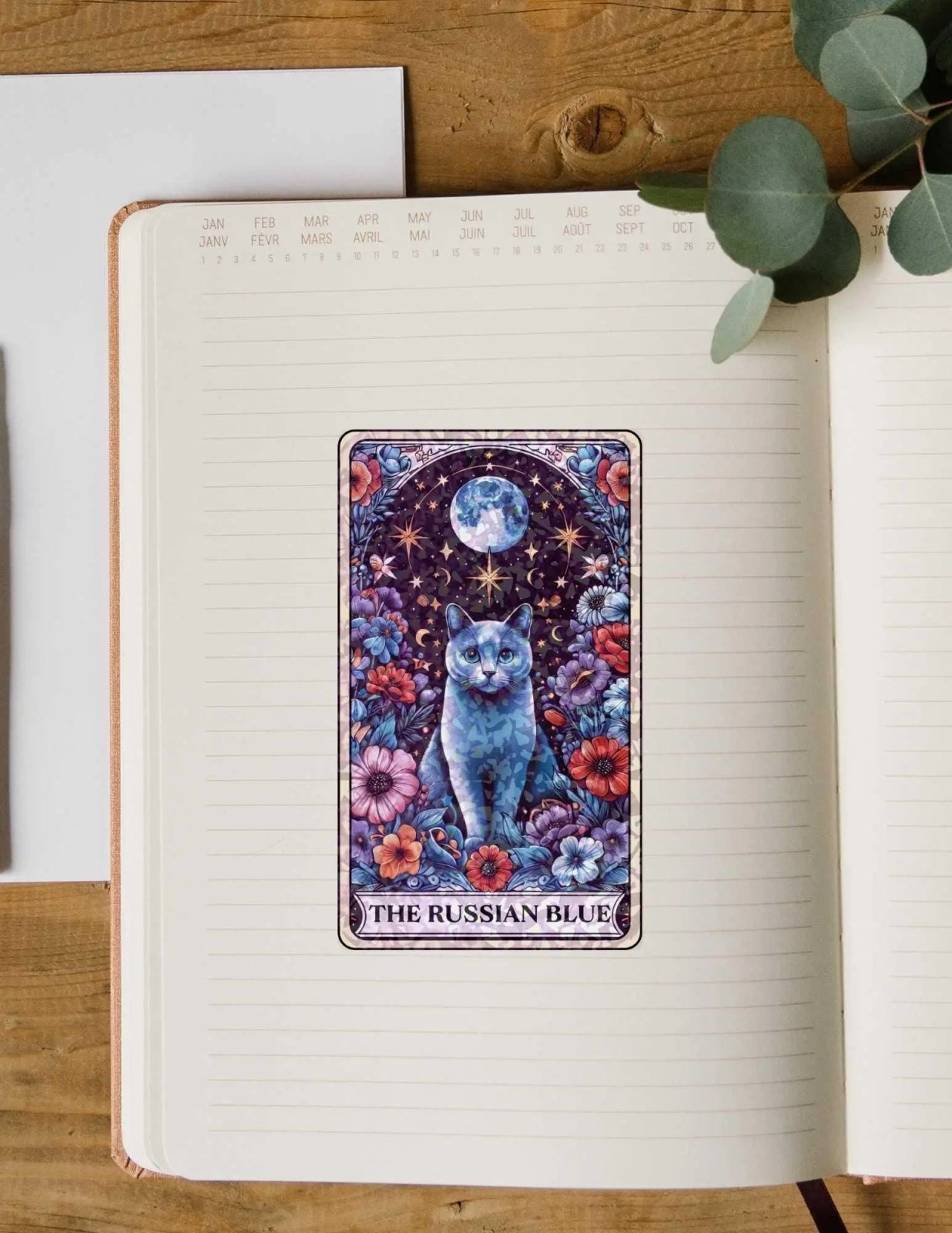 The Russian Blue – Sticker - Holographic Sticker | The TabbyLoaf