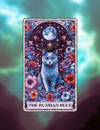 The Russian Blue – Sticker - Holographic Sticker | The TabbyLoaf