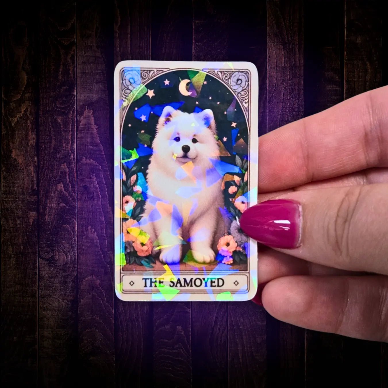 The Samoyed - Sticker - Holographic Sticker | The TabbyLoaf