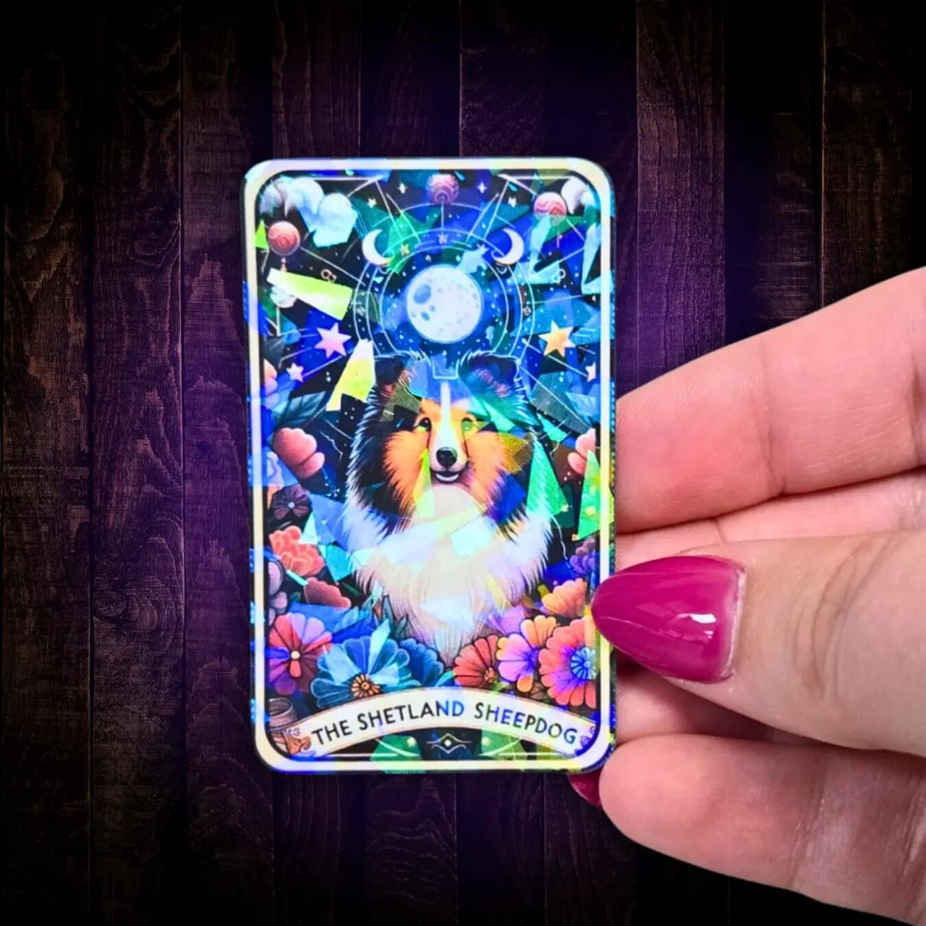 The Shetland Sheepdog - Sticker - Holographic Sticker | The TabbyLoaf