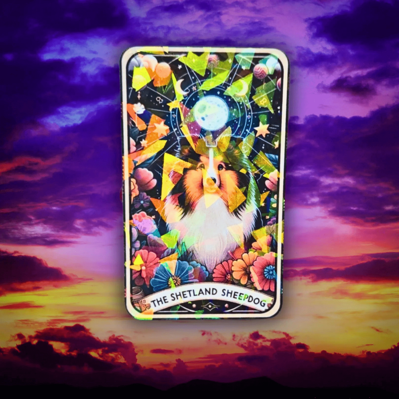 The Shetland Sheepdog - Sticker - Holographic Sticker | The TabbyLoaf