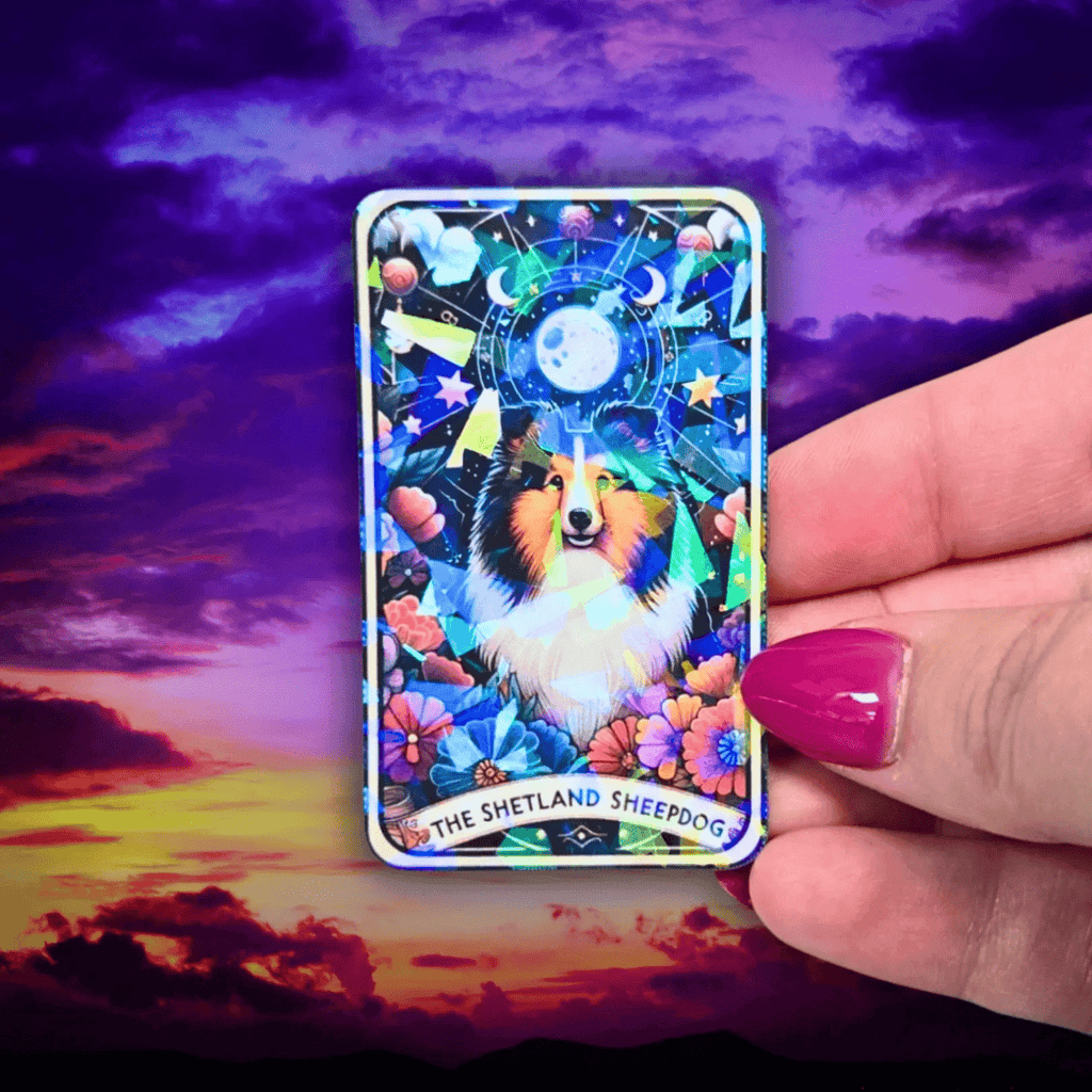 The Shetland Sheepdog - Sticker - Holographic Sticker | The TabbyLoaf