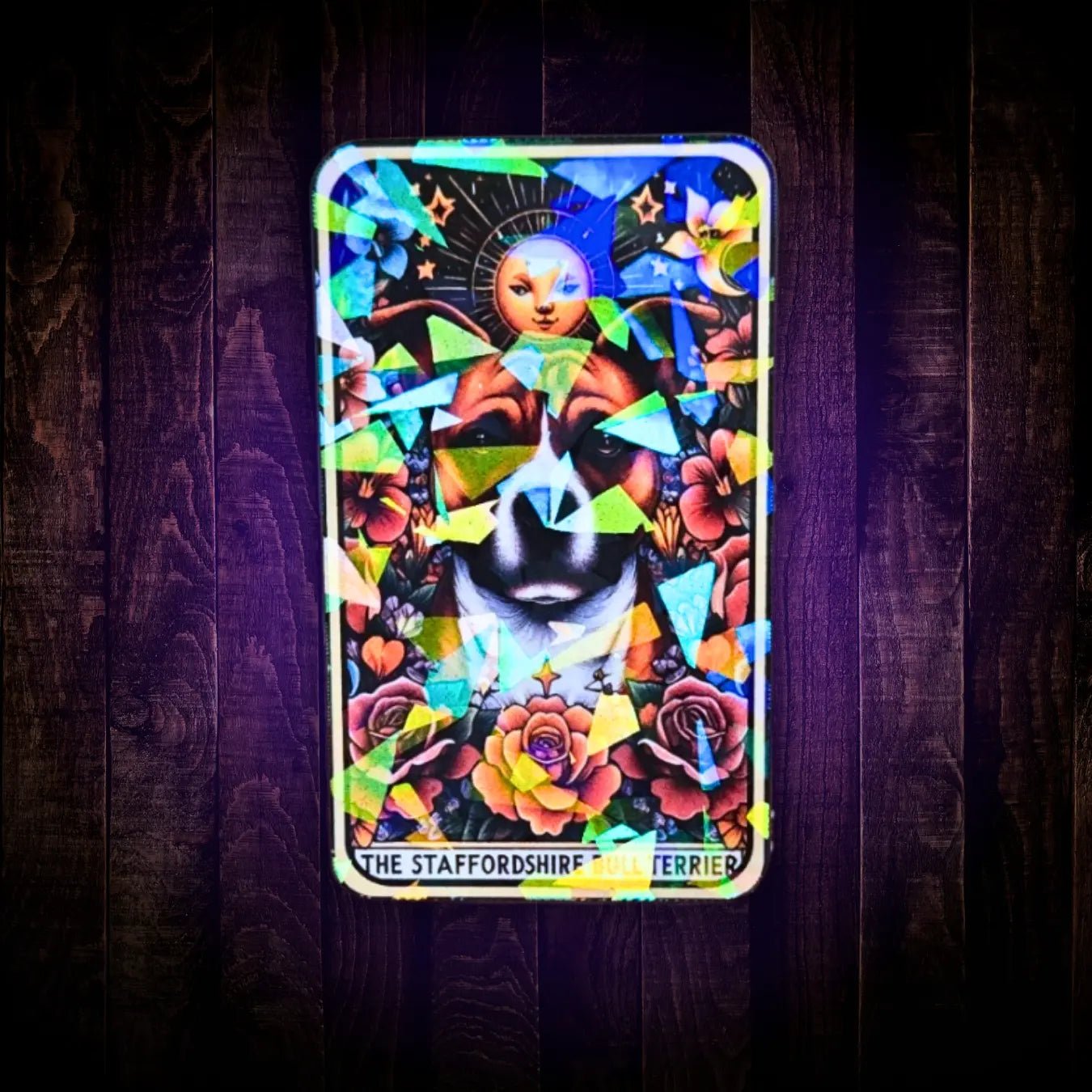 The Staffordshire Bull Terrier - Sticker - Holographic Sticker | The TabbyLoaf