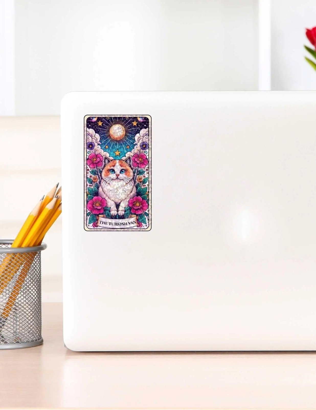 The Turkish Van – Sticker - Holographic Sticker | The TabbyLoaf