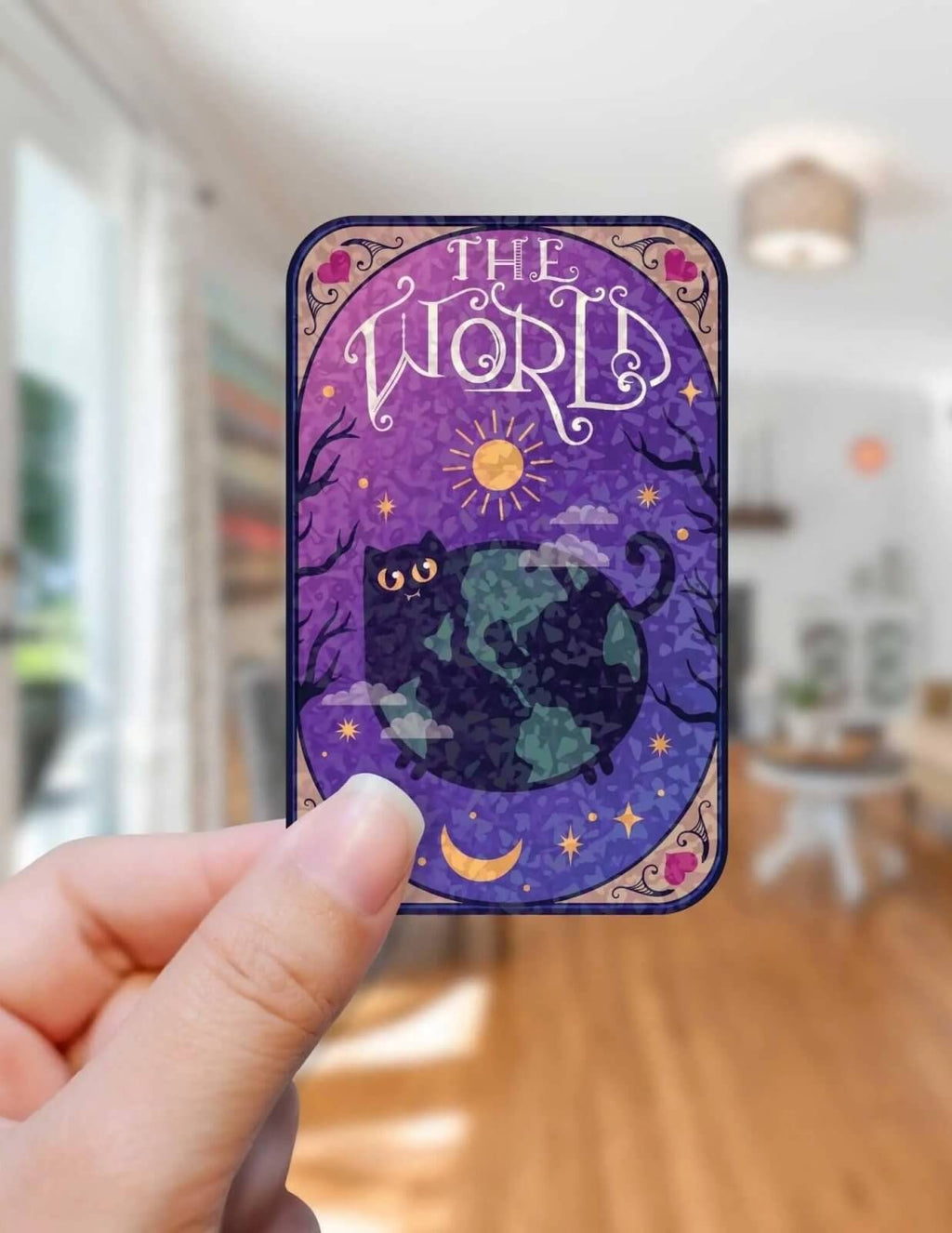 The World – Sticker - Holographic Sticker | The TabbyLoaf