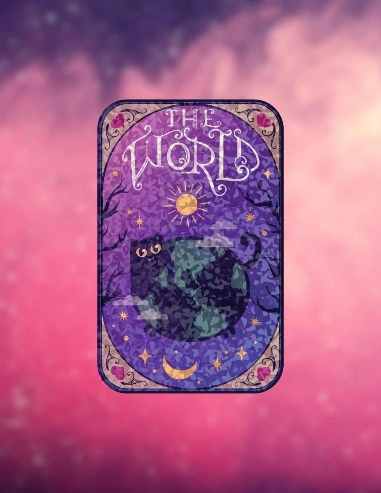 The World – Sticker - Holographic Sticker | The TabbyLoaf