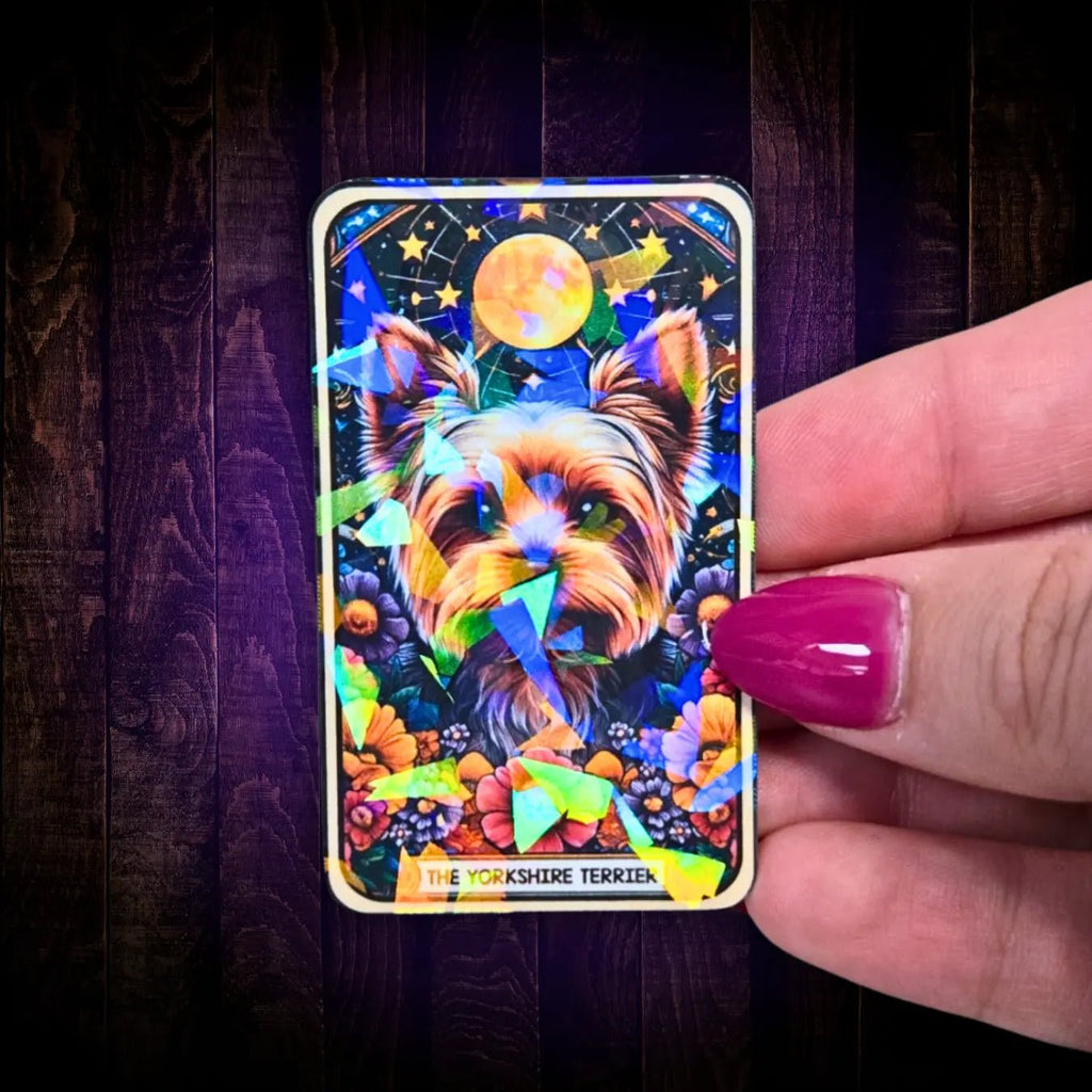 The Yorkshire Terrier - Sticker - Holographic Sticker | The TabbyLoaf